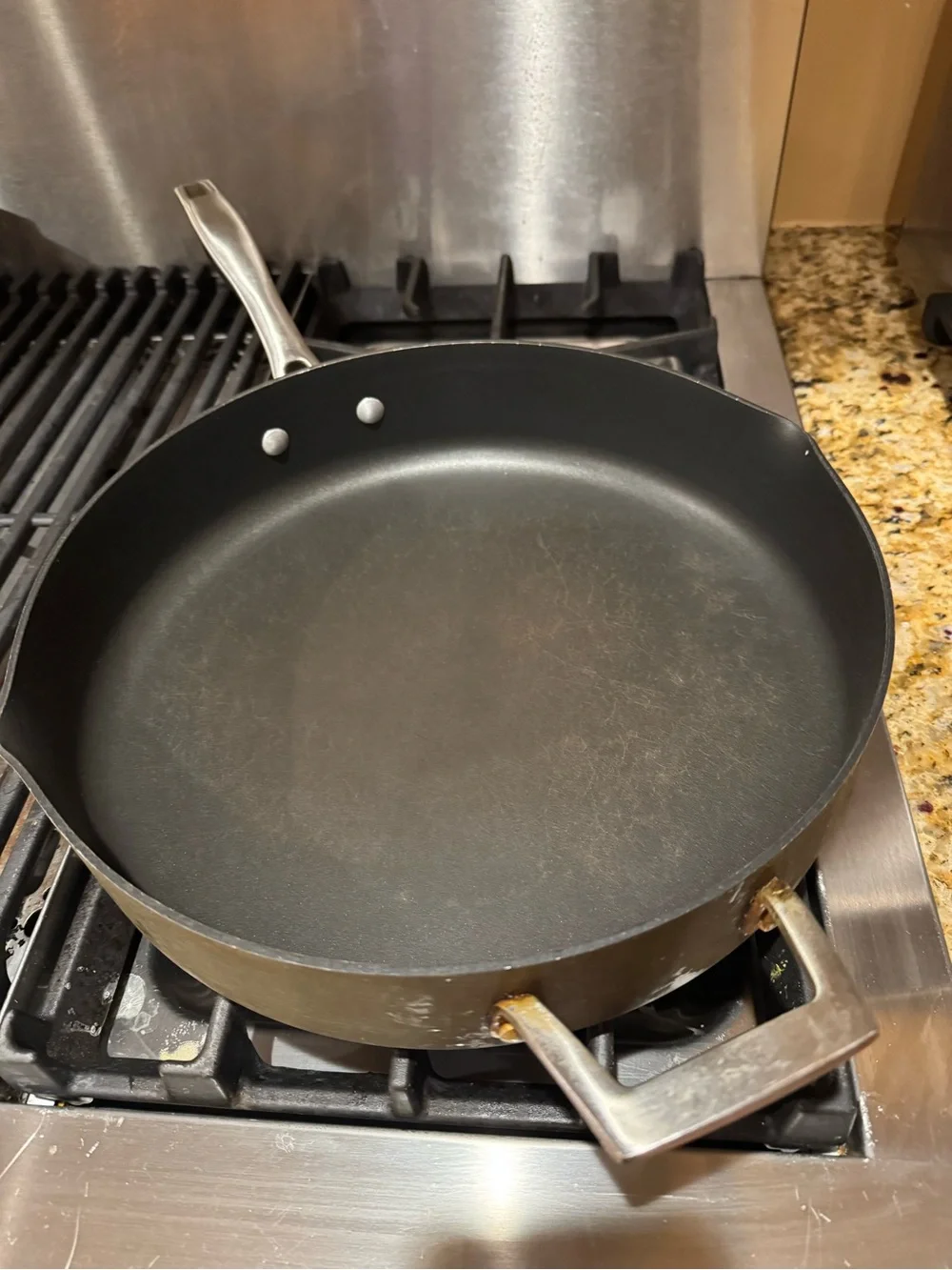 Il Mulino 12” Stainless Steel non stick deep Sauté Pan with glass strainer lid